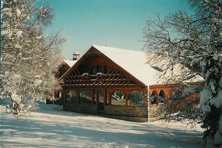 Ubytov�n� Kru�n� hory - Horsk� domy v Kru�n�ch hor�ch - zimn� pohled